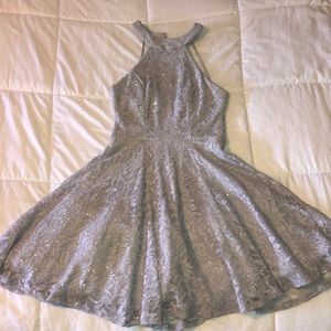 Light purple/grey mini dress